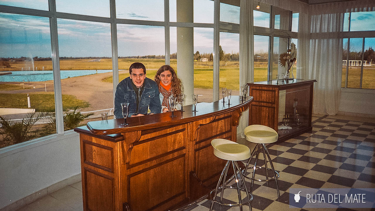14 things to do in San Rafael Mendoza 4 One of the things to do in San Rafael Mendoza, is to visit the Bianchi Winery, in the picture are Juan and Flor in the winery.
